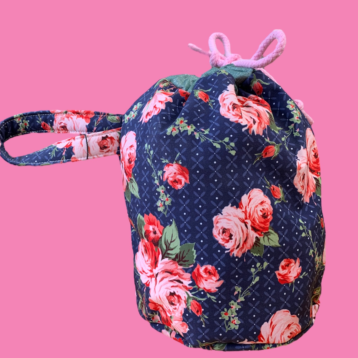 Reisebäg Rosen - Uni Glitzer Mint