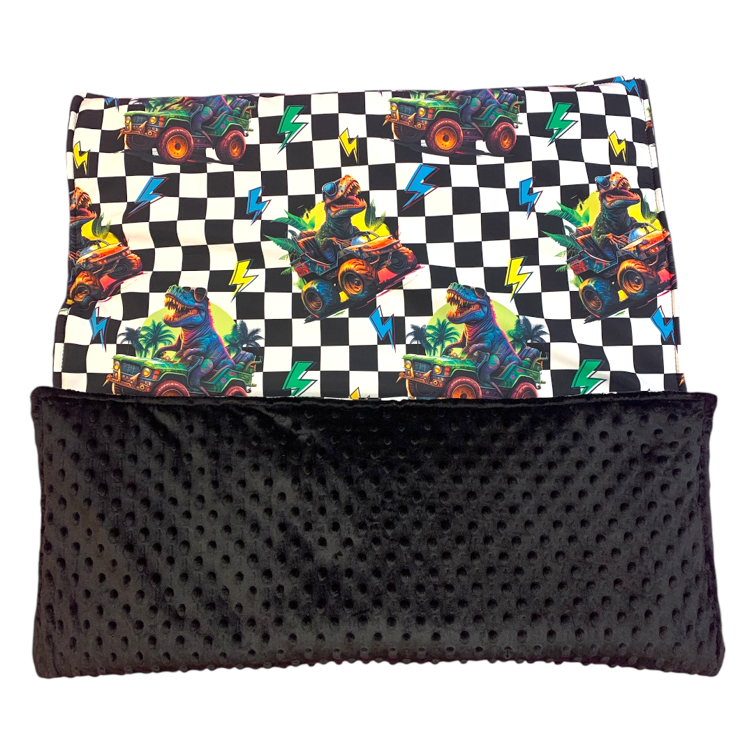 Hundedecke Softshell cooler Dino /Schwarz ca. 100x70 cm