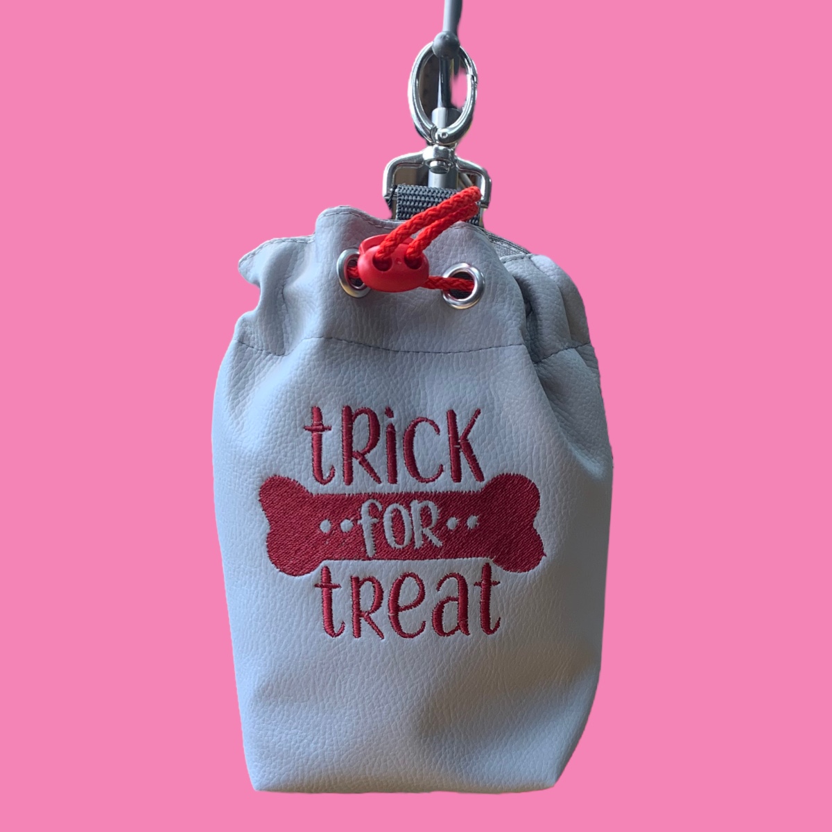Futterbeutel  #013 Hellgrau Trick for Treat