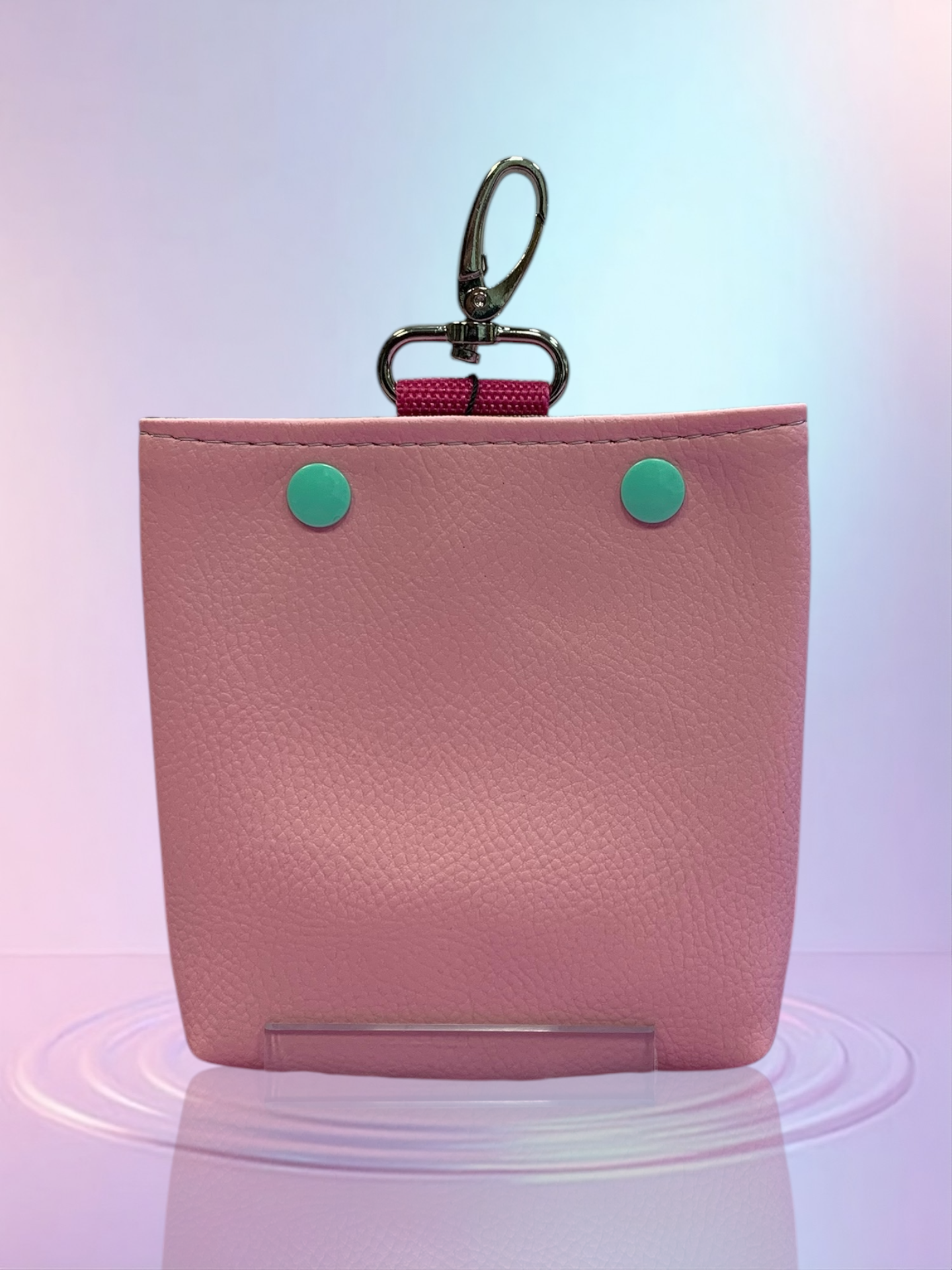 MiniFutterbeutel Karabiner + Druckknopf #051 Babyrosa
