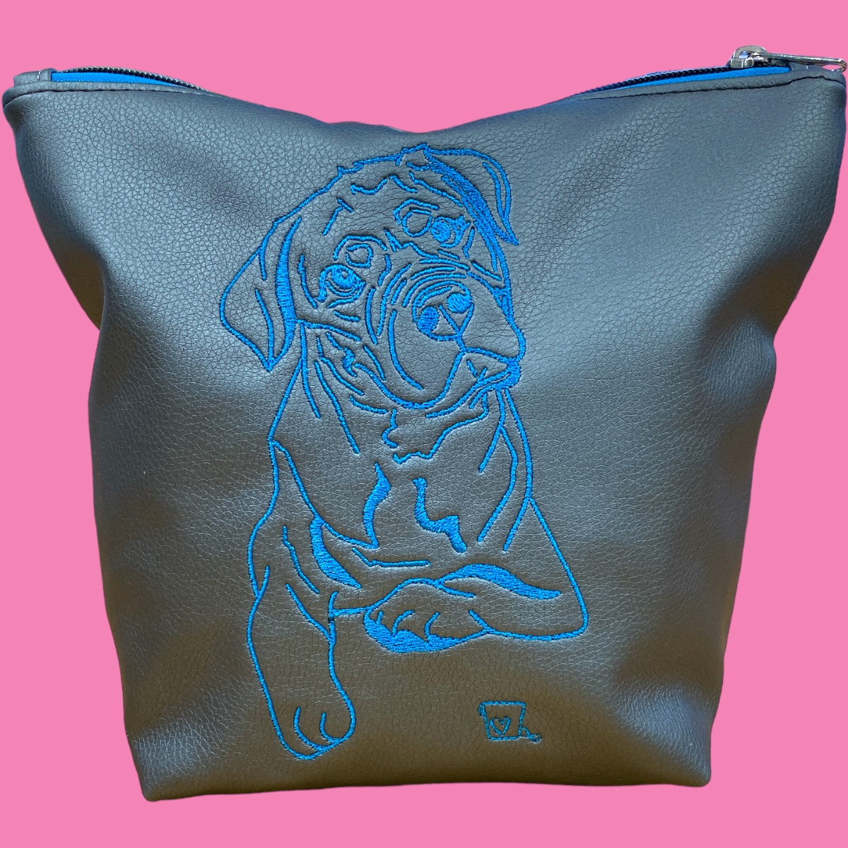 GassiTaschi® Shopper #016 Anthrazit Metallic Kunstchaotin