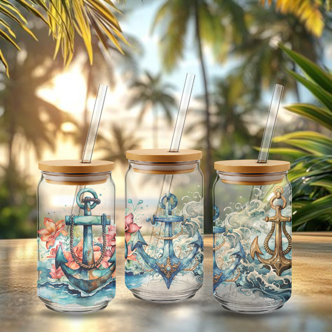 Trinkglas ca. 473ml Anker Liebe