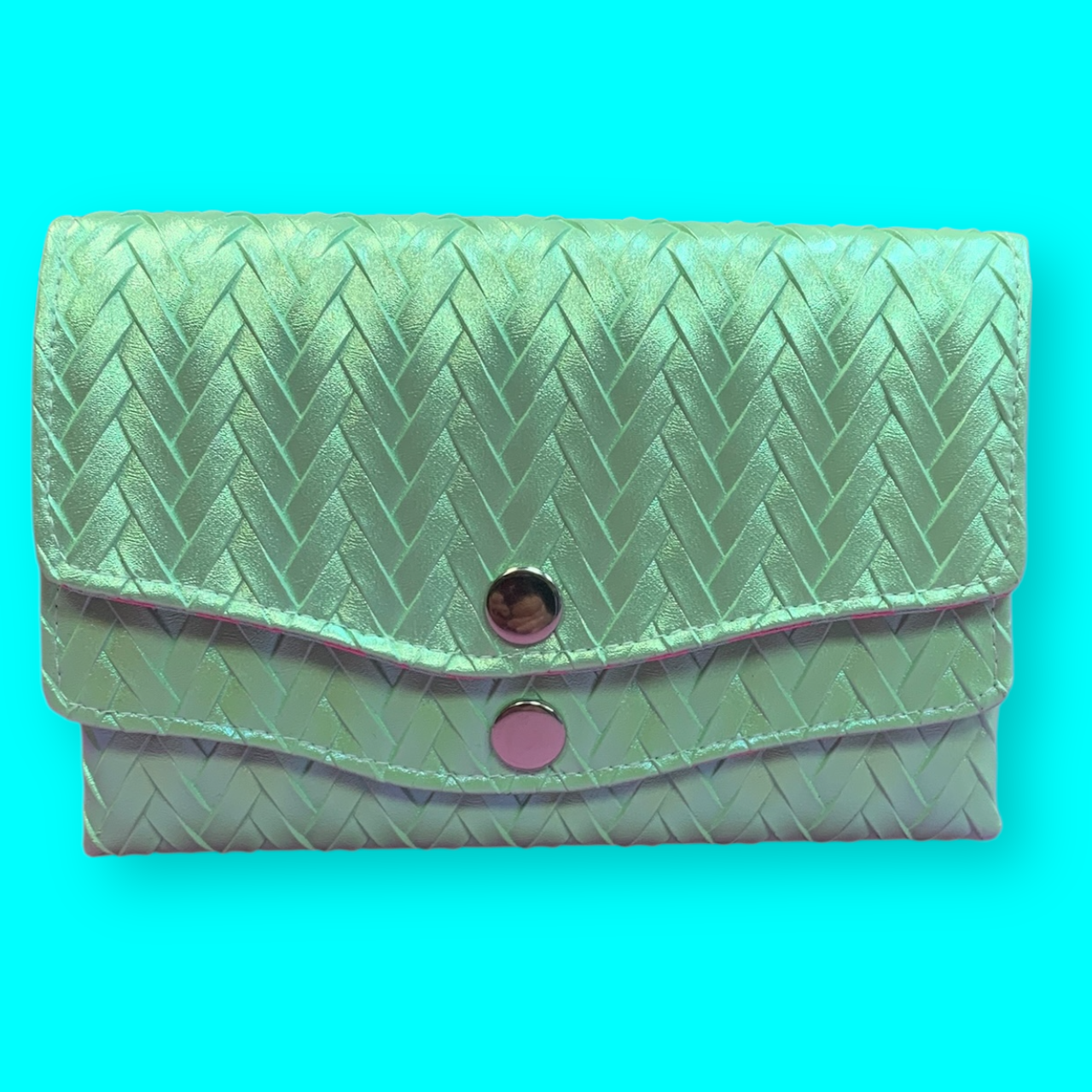Geldbeutel CandyCane Zopf mint