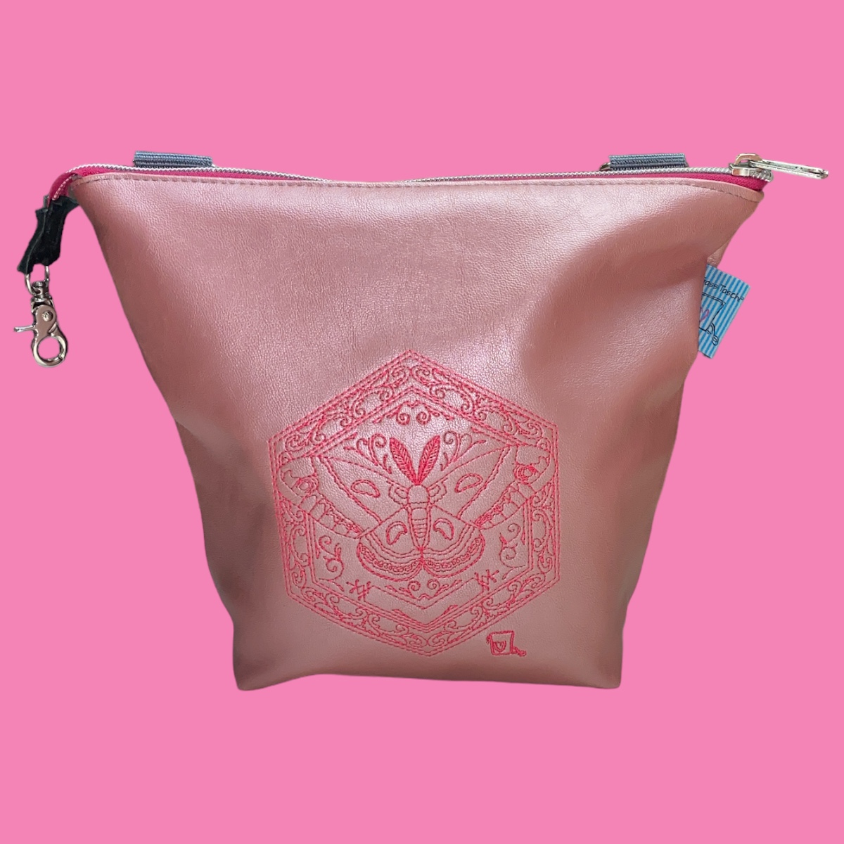GassiTaschi® Shopper #025 Altrosa metallic Bienenwabe