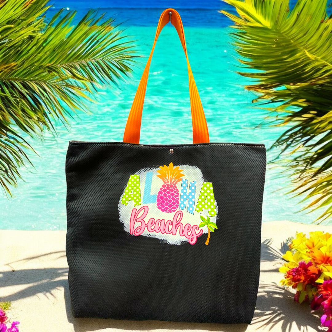 SommerTaschi - Aloha Beaches - Schwarz / Orange