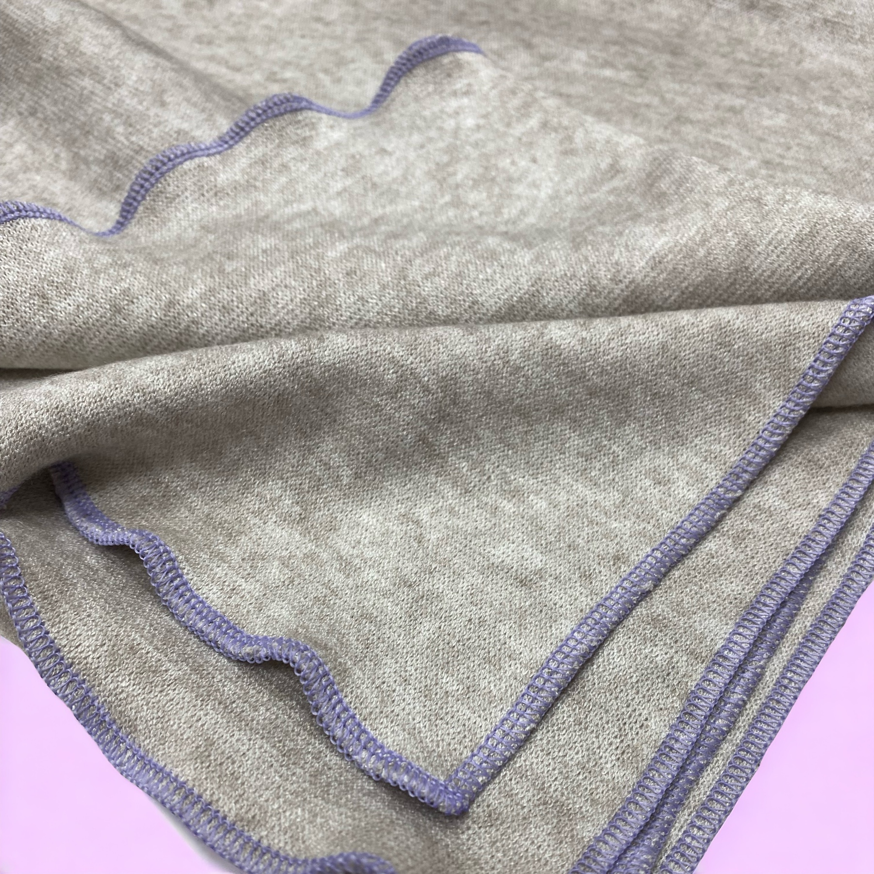 Poncho  Sand / Flieder