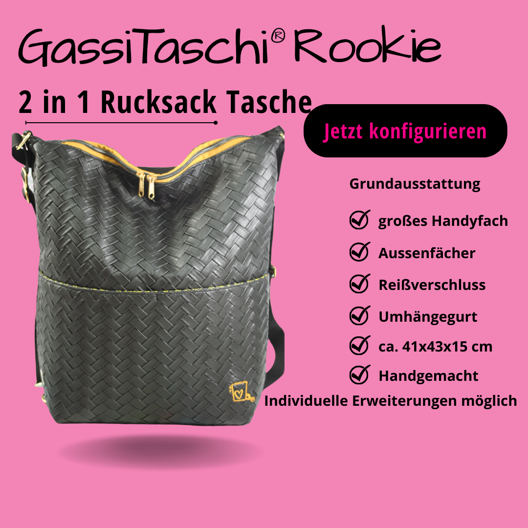Rookie 2 in 1 Rucksack Tasche konfigurieren