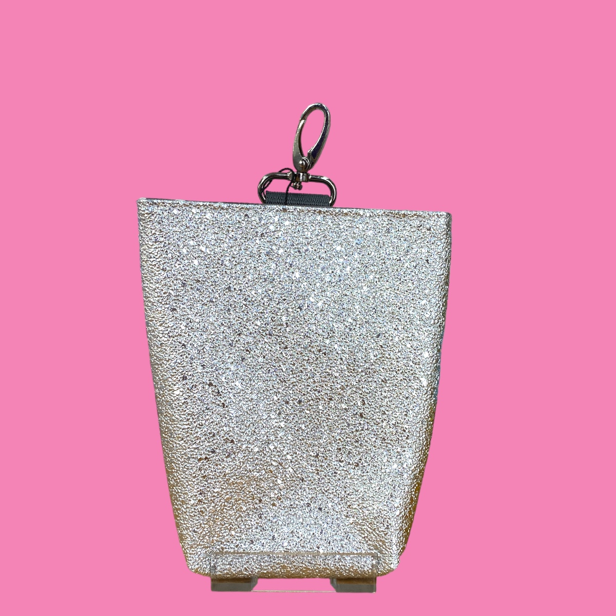 MIDI Futterbeutel #066 Geprägt Glitzer Silber