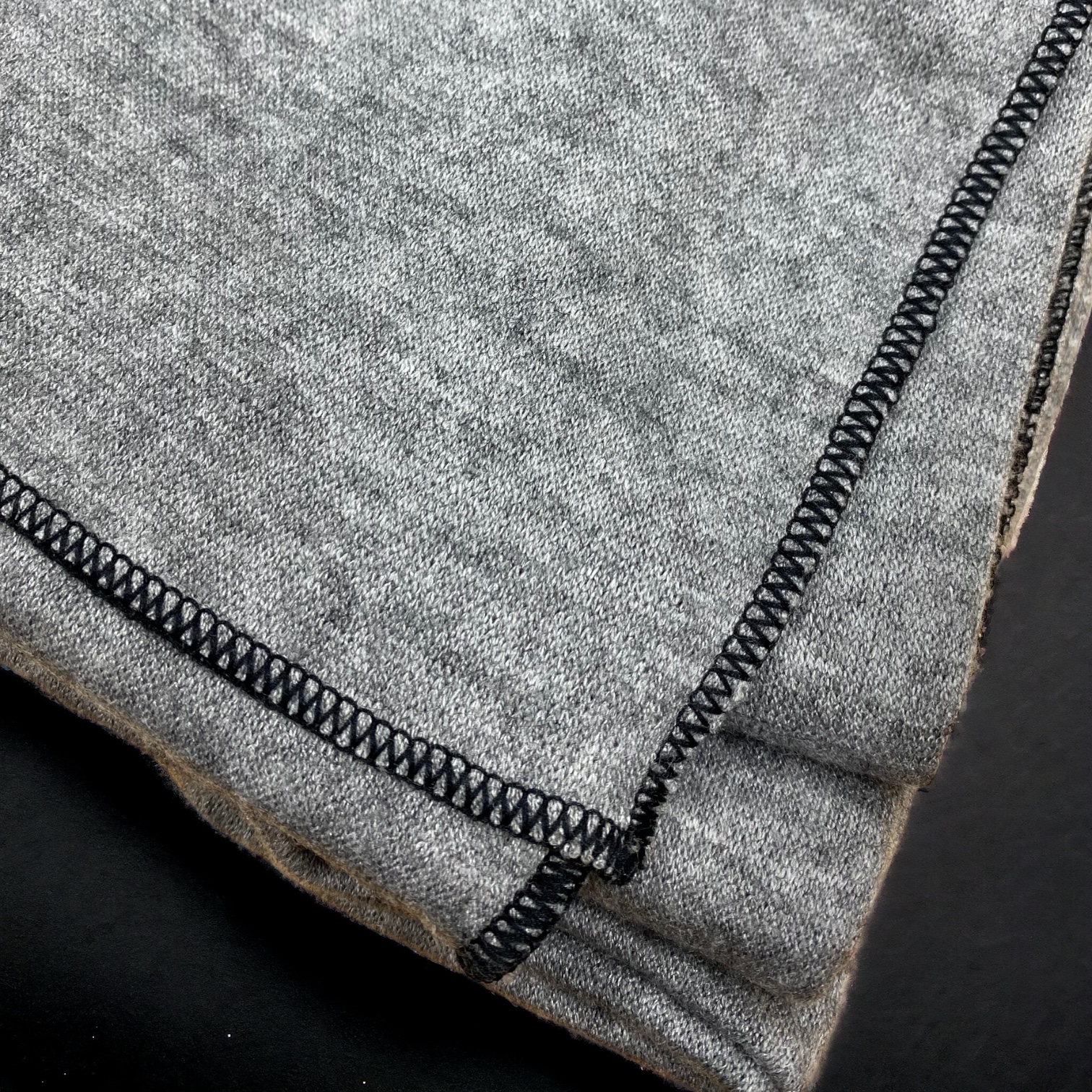 Poncho  Grau / Schwarz