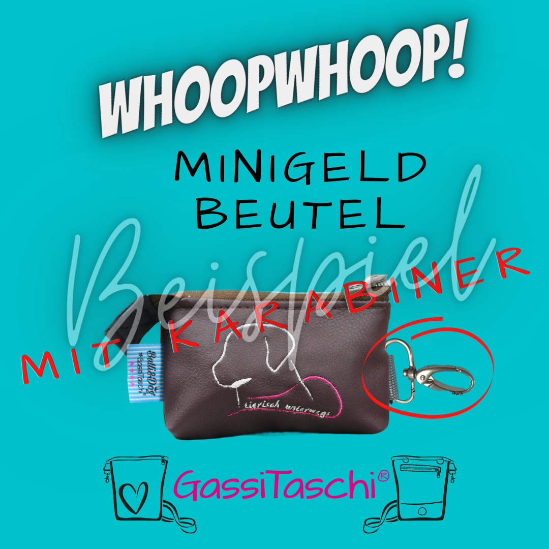 *Messe MiniGeldbeutel + Karabiner