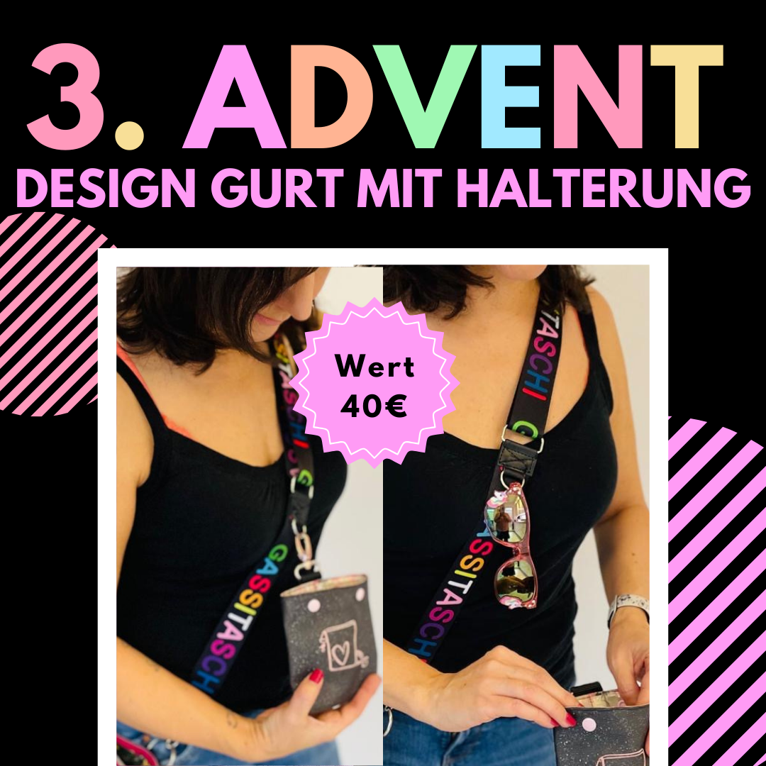 Gurt im GassiTaschi® Design mit D-Ring