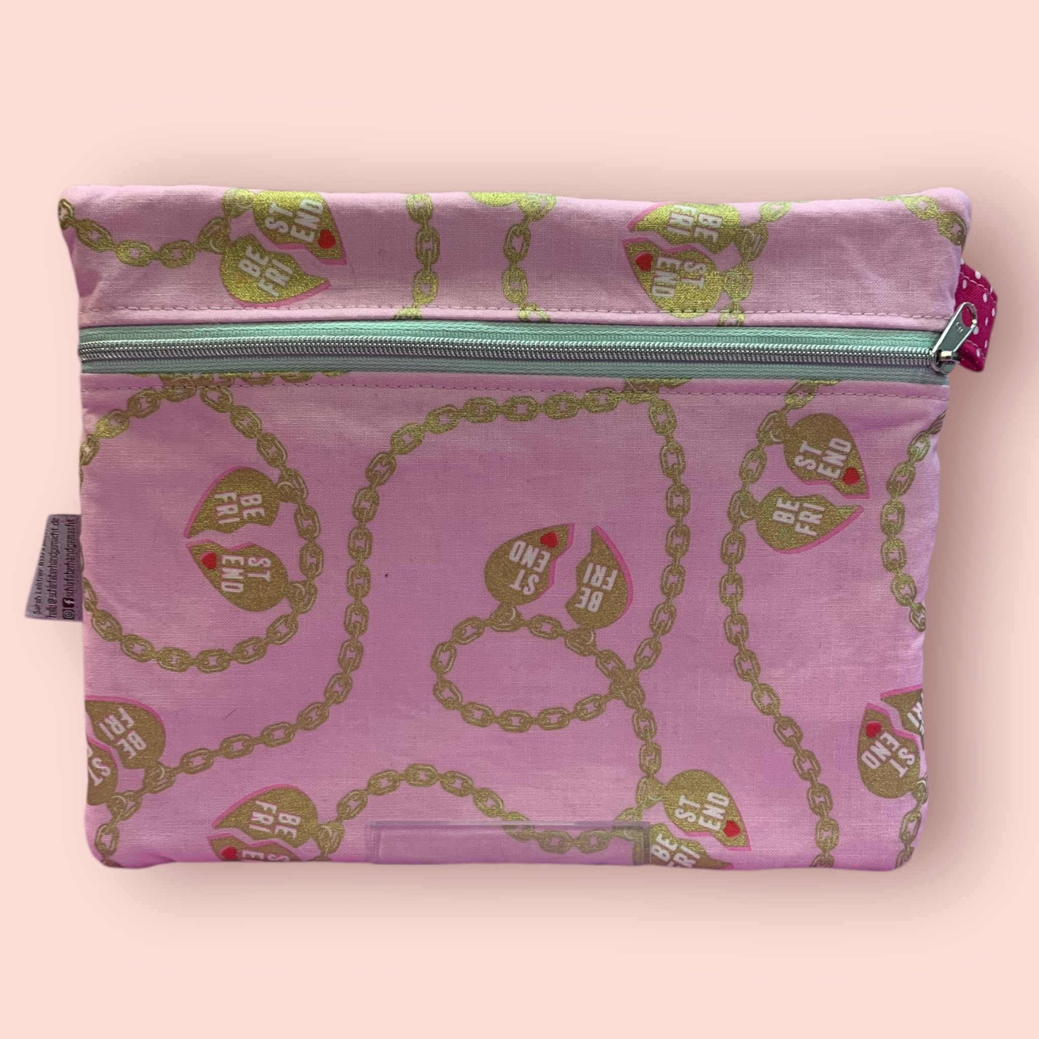 Kabeltäschchen Liebeskette rosa