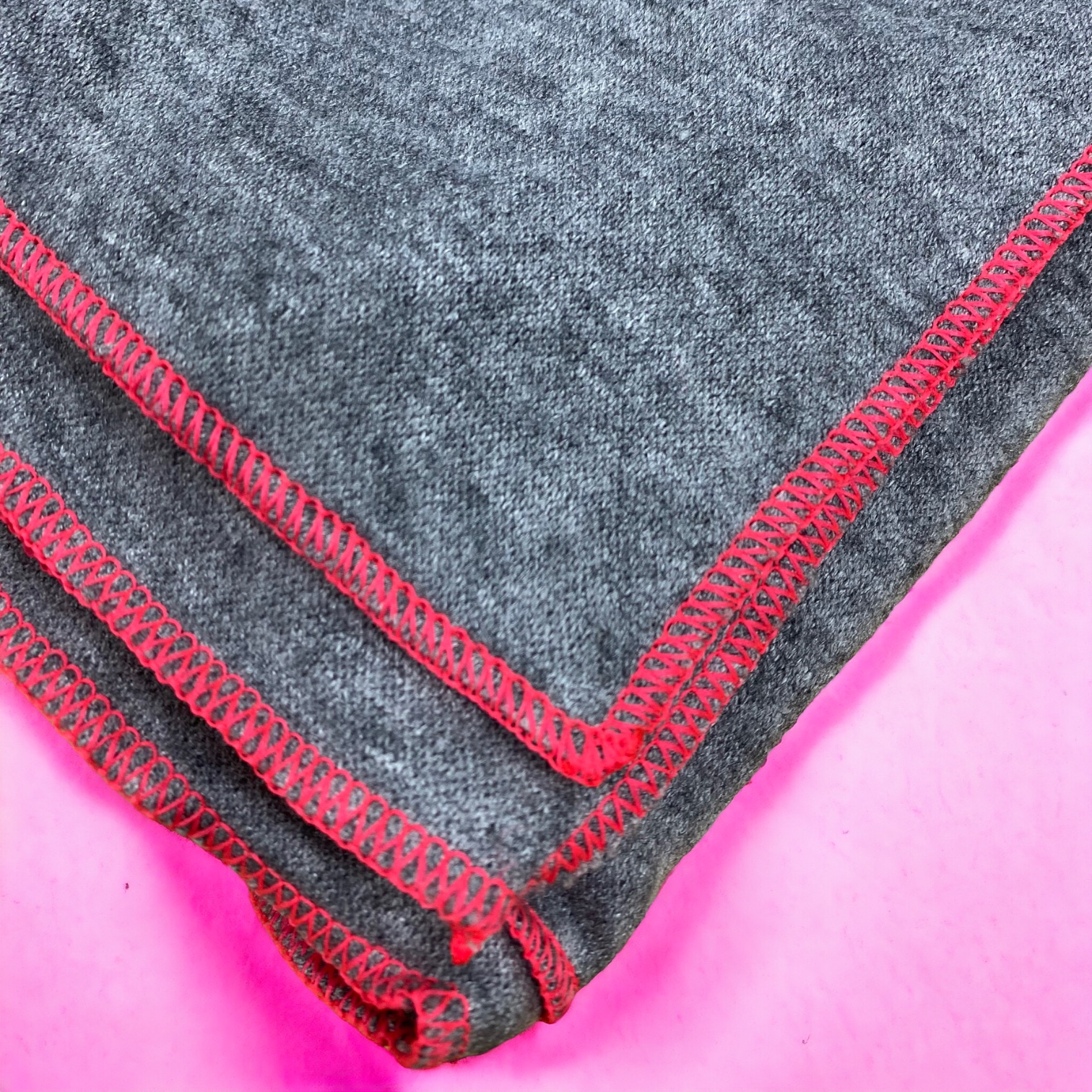 Poncho  Grau / Neonpink